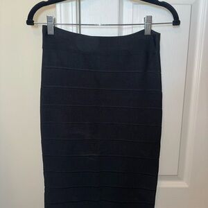 BCBGMaxAzria Classic Black Pencil Skirt